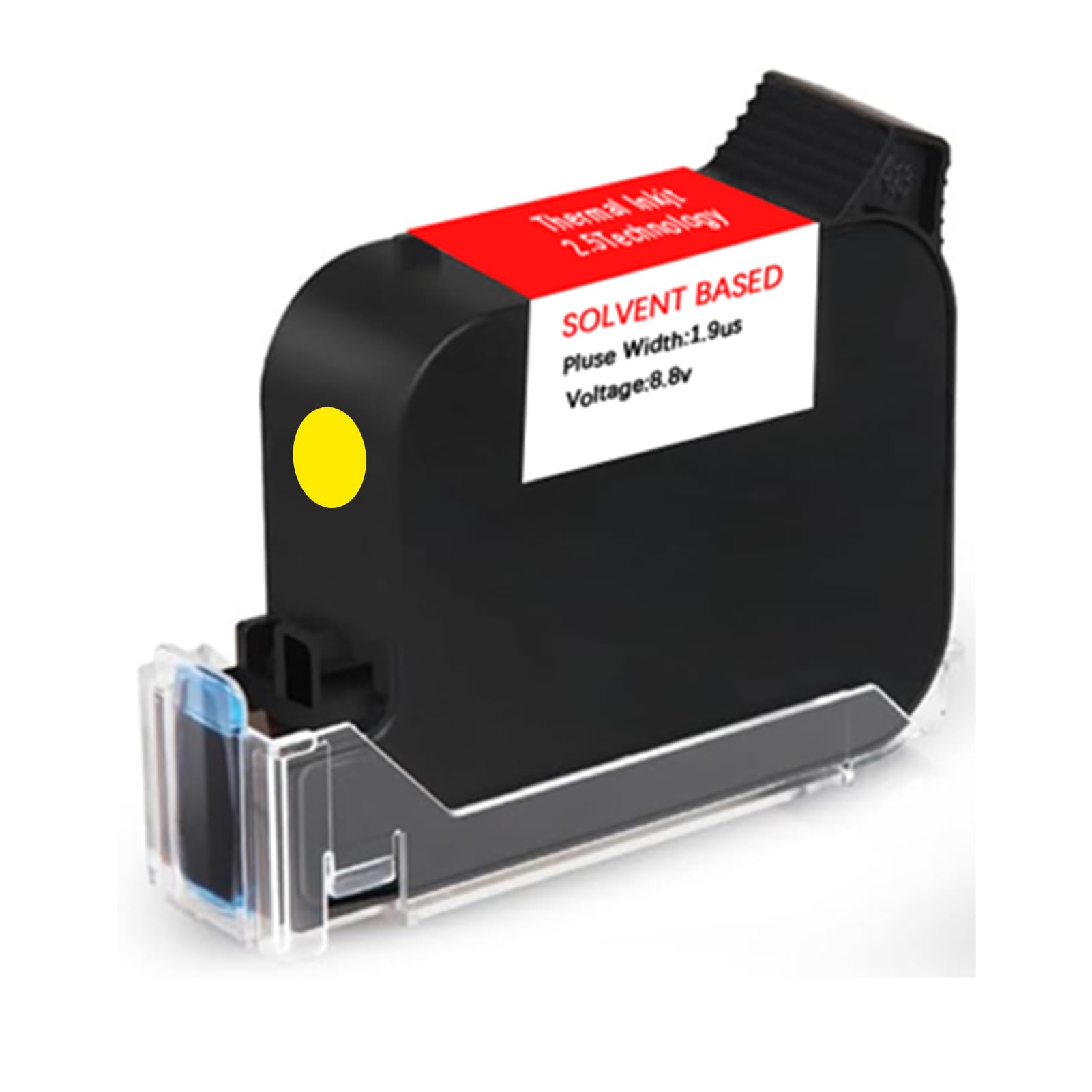 Original 42ml Yellow Quick Dry Solvent Ink Cartridge Replacement for 0.5inch/12.7mm Handheld Inkjet Printers (Yellow)