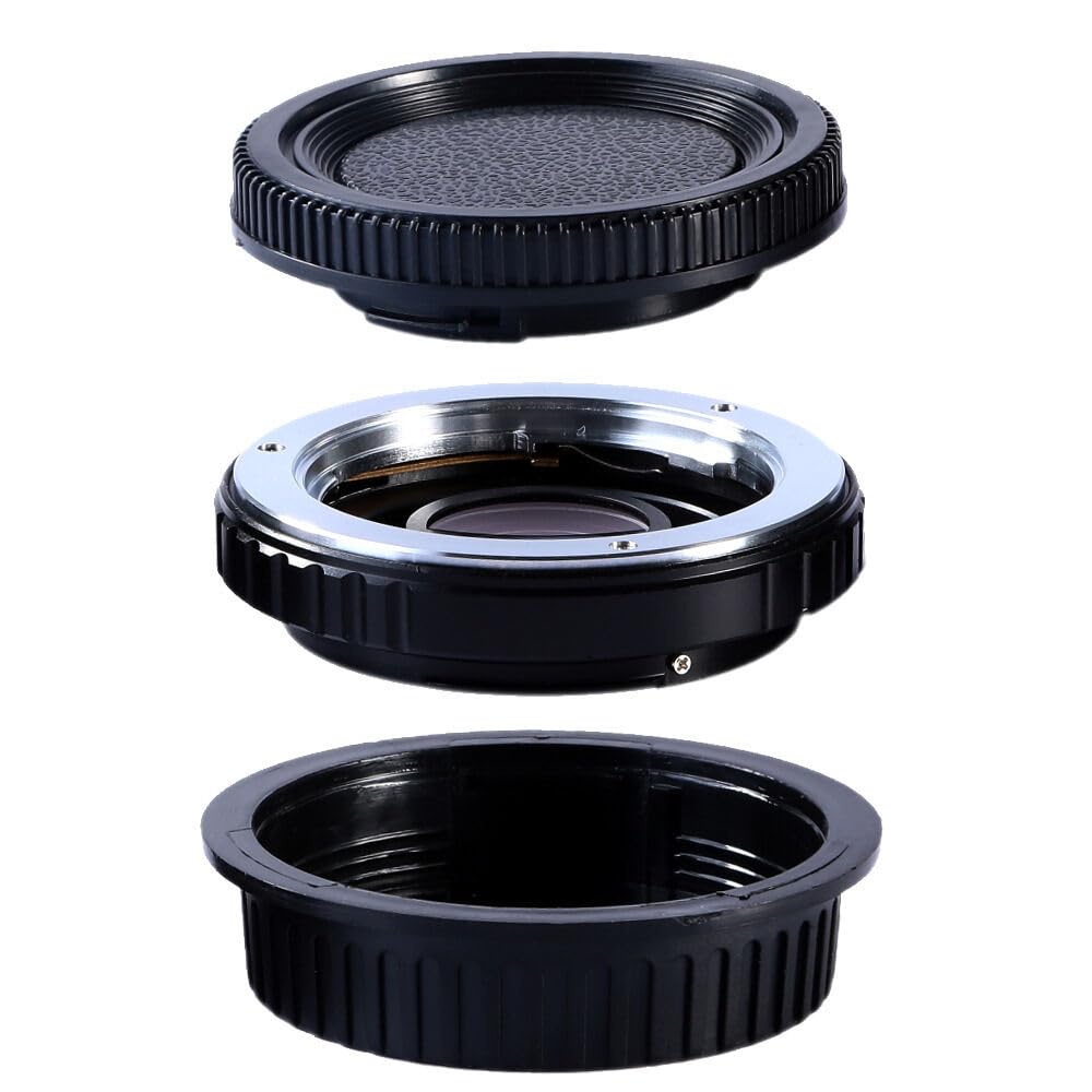 ANELLO ADATTATORE PER OBIETTIVI CON ATTACCO COMPATIBILE CON Minolta MD PER FOTOCAMERA CON ATTACCO COMPATIBILE CON Canon EOS MD-EOS CON LENTE PER MESSA A FUOCO FINO ALL'INFINITO