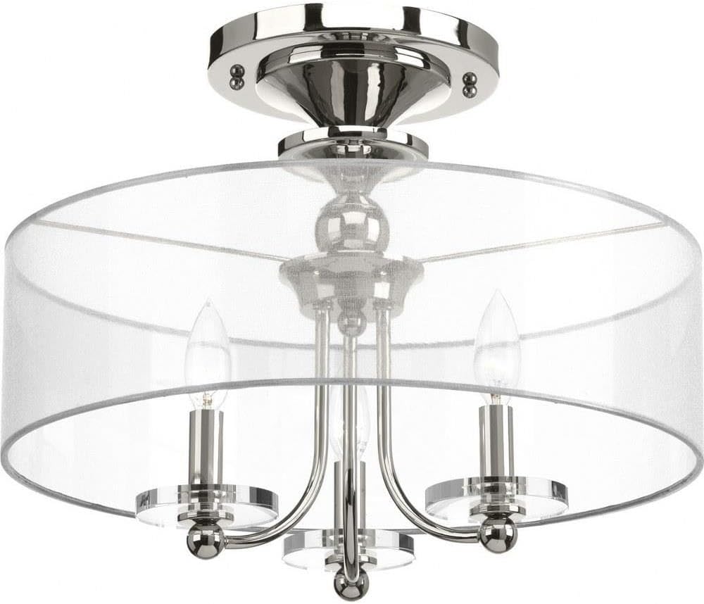 Progress Lighting Marche' Collection Three-Light Semi-Flush Convertible