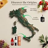 Brava Giulia Ultra Premium Italian Gift Box – Extra Virgin Olive Oil, Aged Balsamic Vinegar, Organic Pasta, and Cherry Tomato Sauce – Imported Gourmet Food Set from Italy