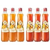 YO Sirup Orange (6 x 700 ml) – 1x Flasche ergibt bis zu 6 Liter Fertiggetränk – vegan & Sirup Multivitamin (6 x 700 ml) - 1x Flasche ergibt bis zu 6 Liter Fertiggetränk, vegan