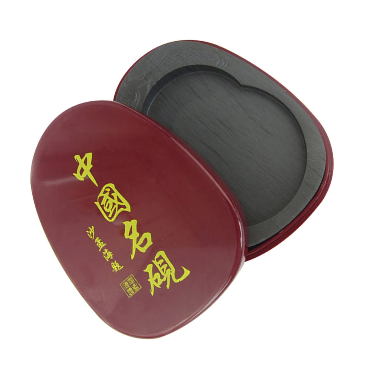 TEHAUX Pierre à Encre Chinoise Avec Couvercle En Pierre Naturelle Pour Peinture Et Écriture Accessoire Pratique Et Compact Pour Étudiants Et Artistes