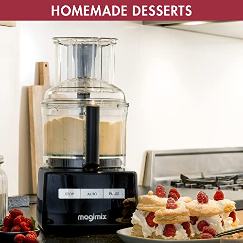 Magimix 3200XL Premium Food Processor with Citrus Press | 2.6L BPA-Free Bowl | Quiet & Powerful Motor| Multifunctional 8 in 1 Solution | Black | 85326