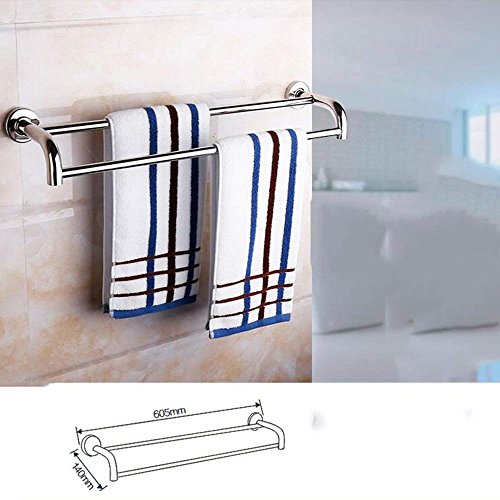 Toallero de baño GZ y estante de acero inoxidable 304 plegable para pared 5