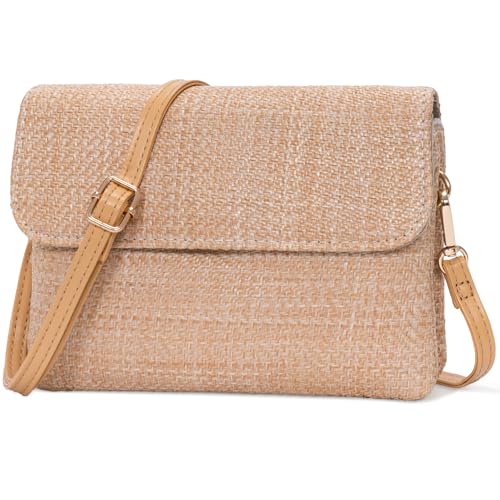 Image of Small Crossbody Bags for Women,Vegan Leather Cell Phone Purse with Adjustable Shoulder Strap for Travel
