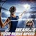 TGU Tennis Radar Guns Speed Sensors (Hands-Free) - Measure Serve, Racquet & Ball Speed, High Tech Gadget & Gear for Tennis Players, Black (NIS022132026)