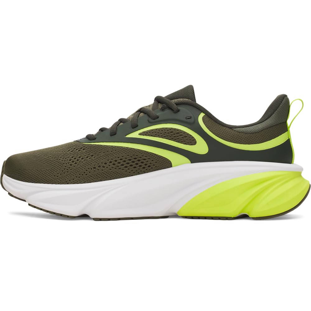 Under Armour Herren Charged+ Rogue 6 Laufschuhe, (390) Marine Od Green/Green Citrin/Cyber Green, 12