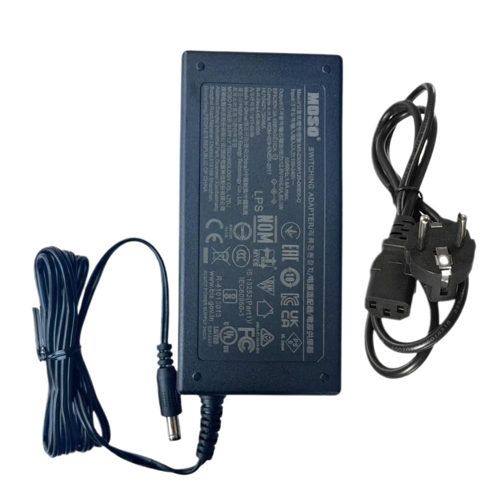 Adaptador MS-Z5000R120-065D0-Q de 12V 5A con componentes de alta durabilidad