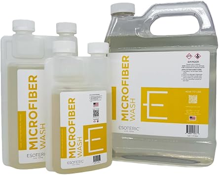 ESOTERIC Microfiber Towel Wash 16oz | Ultra Premium Concentrated Microfiber Detergent to Clean Car Cloths and Buffing Pads | Pre-Soak Wash Detergent Safe for All Washing Machines