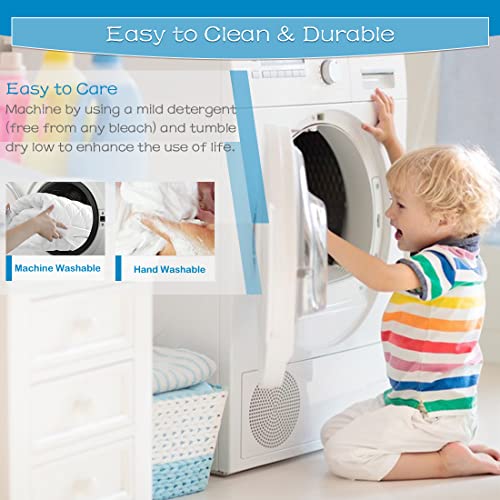 Grt 2 Pack Waterproof Crib Mattress Protector, Quilted Baby Mattress Cover Fitted Deep Pocket From 4" Up To 9", Extra Soft Breathable & Noiseless Toddler Mattress Pad 52"X28", White #TOP5