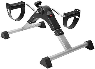 XSCMKEG Pedal Exercisers,Folding Pedal Exercisers,Undercounter Bike Pedal Exercisers,Arm and Leg Workouts (Color : Silver)