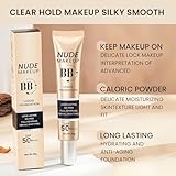 BB Cream 30g con SPF 50+, Crema Facial Hidratante con Color, Alta...