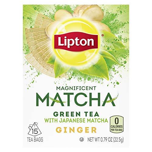 Lipton Magnificent Matcha Green Tea Bags, Ginger 15 Ct ( Pack Of 4 ) #TOP1