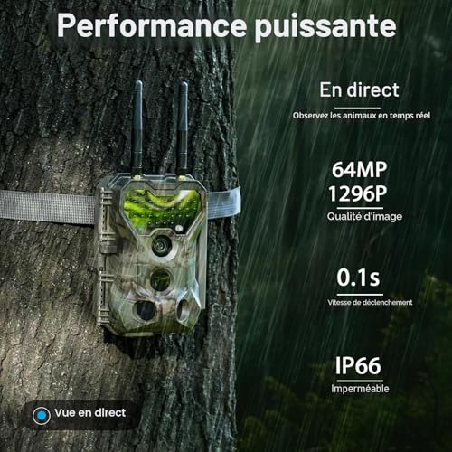 Caméra de chasse double antenne pour éviter les pertes de signal en forêt - 3