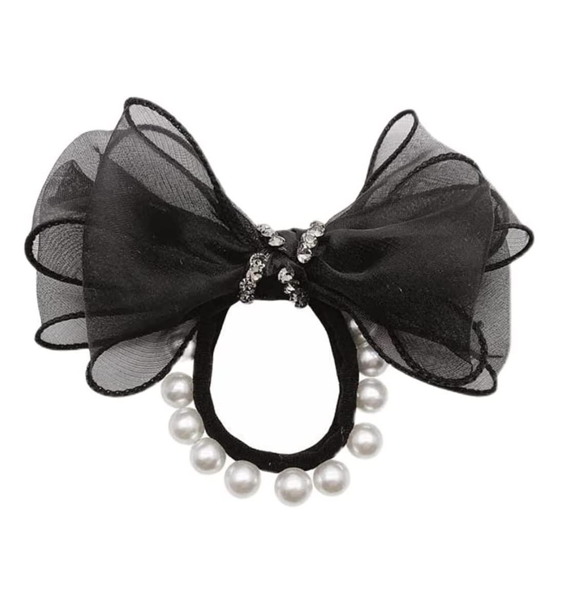 Scrunchies Per Capelli 3pcs Pizzo Fiocco Corda Per Capelli Maglia Anello Per Fondina Per Testa A Sfera Per Elastici Per Coda Di Cavallo