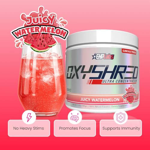 Image of EHP Labs OxyShred Pre Workout Powder - Juicy Watermelon, 33 Servings