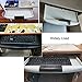 IBOWZ Keyboard Drawer Tray Hidden Keyboard Tray Sliding Under Desk,for All Keyboard Pull Out,Black/White Slide-Out Keyboard Drawer,with 14 inch Slide Rail,Height Adjustable,Desk Extender for O