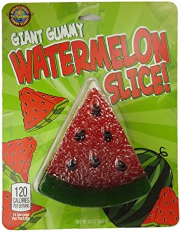 Gummy Watermelon Slice watermelon-flavored gummy on a stick