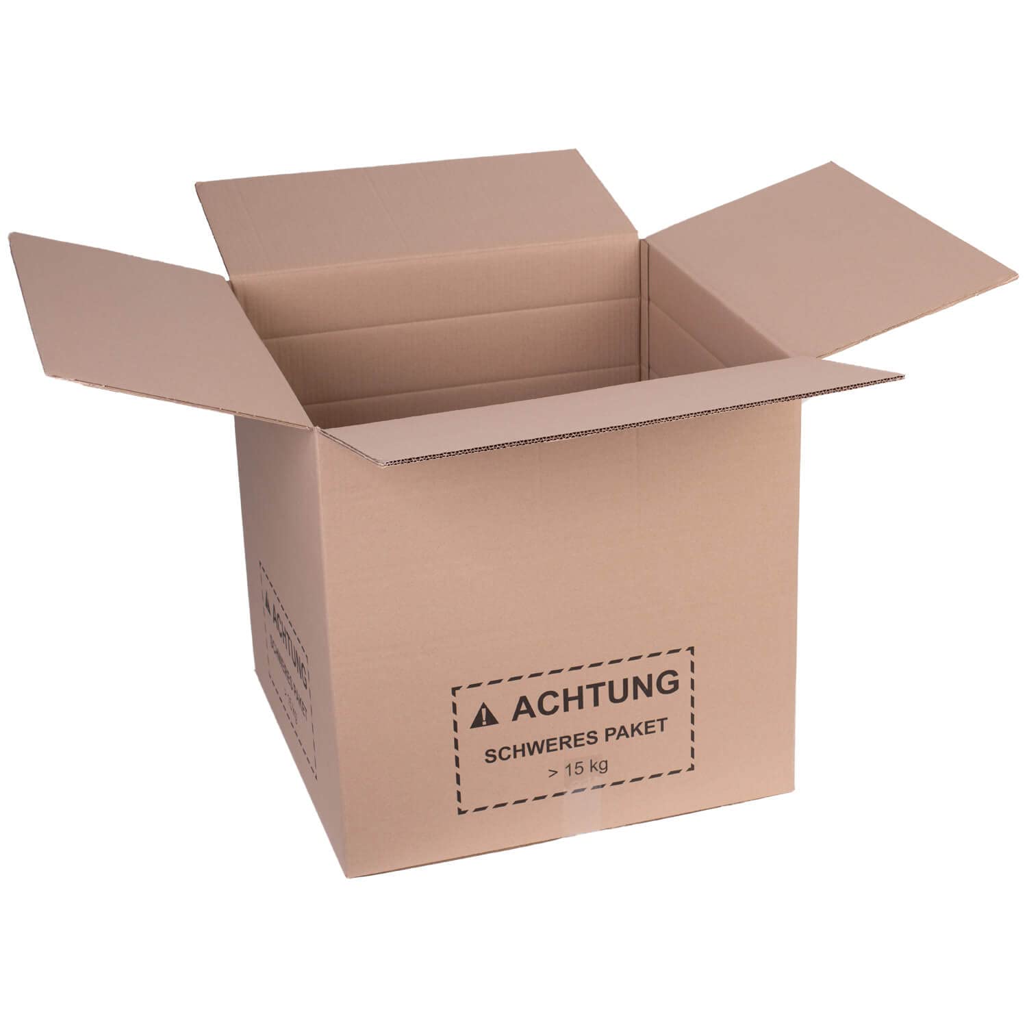 smiley pack 10 Stück Faltkartons 580 x 580 x 580 mm zweiwellig braun Versandkarton Verpackungskartons 58 x 58 x 58 cm aus Wellpappe 2 wellig Karton Pappkarton Versandbox Paket Päckchen