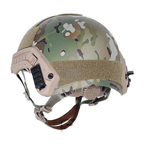 Atairsoft Mh Type Tactical Paintball Adjustable Fast Helmet W/Side Rails And Nvg Mount Multicam Mc（M/L） #TOP3