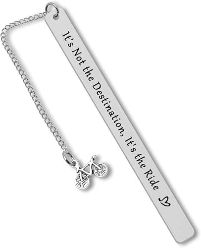 Cycling Gift Bicycle Inspirational Bookmark Encouragement Present for Cyclist Riding