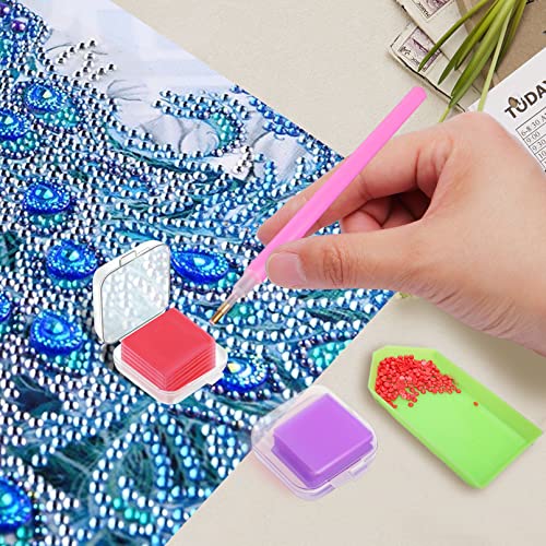 90 Pieces 5D Diamond Painting Glue Clay,Embroidery Cross Stitch Drilling Mud,Diy Diamond Painting Wax With Organizer Box,3 Colors Glue Clay Wax Tool Set For Diamond Painting Accessories(2.5 X 2.5 Cm) #TOP3