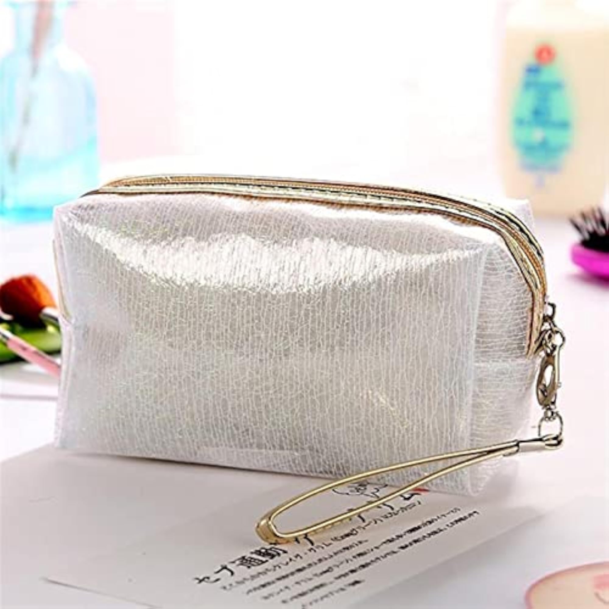 Large Capacity Cosmetic Bag Toiletry Pouch for Travel