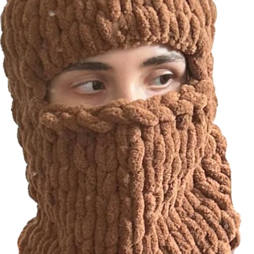 Balaclava impermeable para mujeres y hombres adultos, gorro térmico de pelo suave para deportes al aire libre miniatura 1