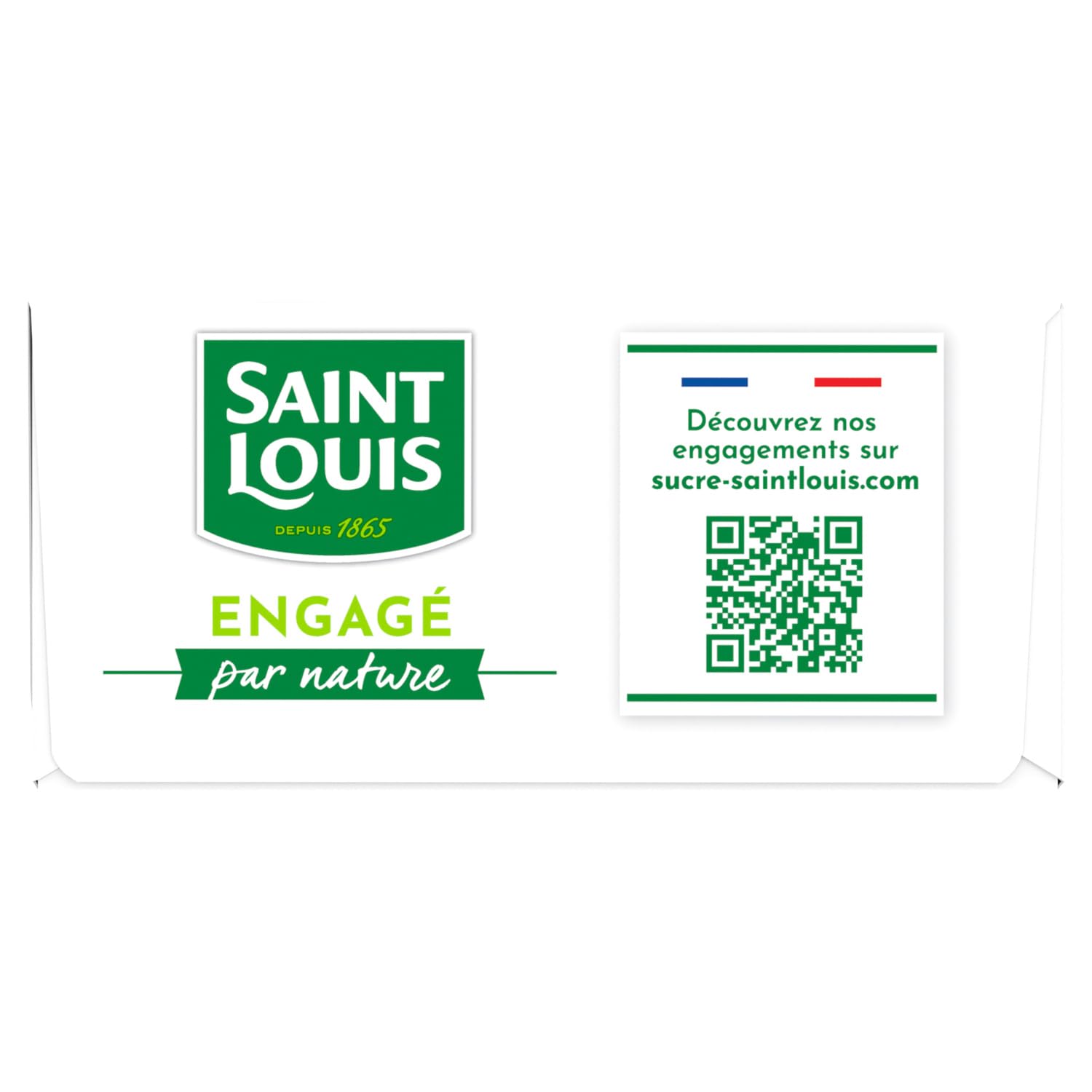 SAINT LOUIS Sucre en Morceaux Sécables 1 kg — Sucre Blanc de Betterave 100% Français, Boîte Carton - Lot de 4