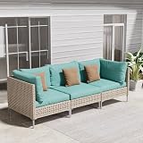 Grand patio 7-Piece Cream Wicker Set