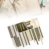 Autocollants de citation d'inspiration vintage : chaque paquet contient 40 autocollants de citation d'inspiration vintage soigneusement sélectionnés, pour offrir ou s'exprimer dans des mises en page de bujo, des planches de planification et des travaux manuels.