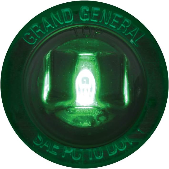 GG Grand General 75216 Light (1-1/4" Green 1LED Inter. with Screw Nut, 3Wires)