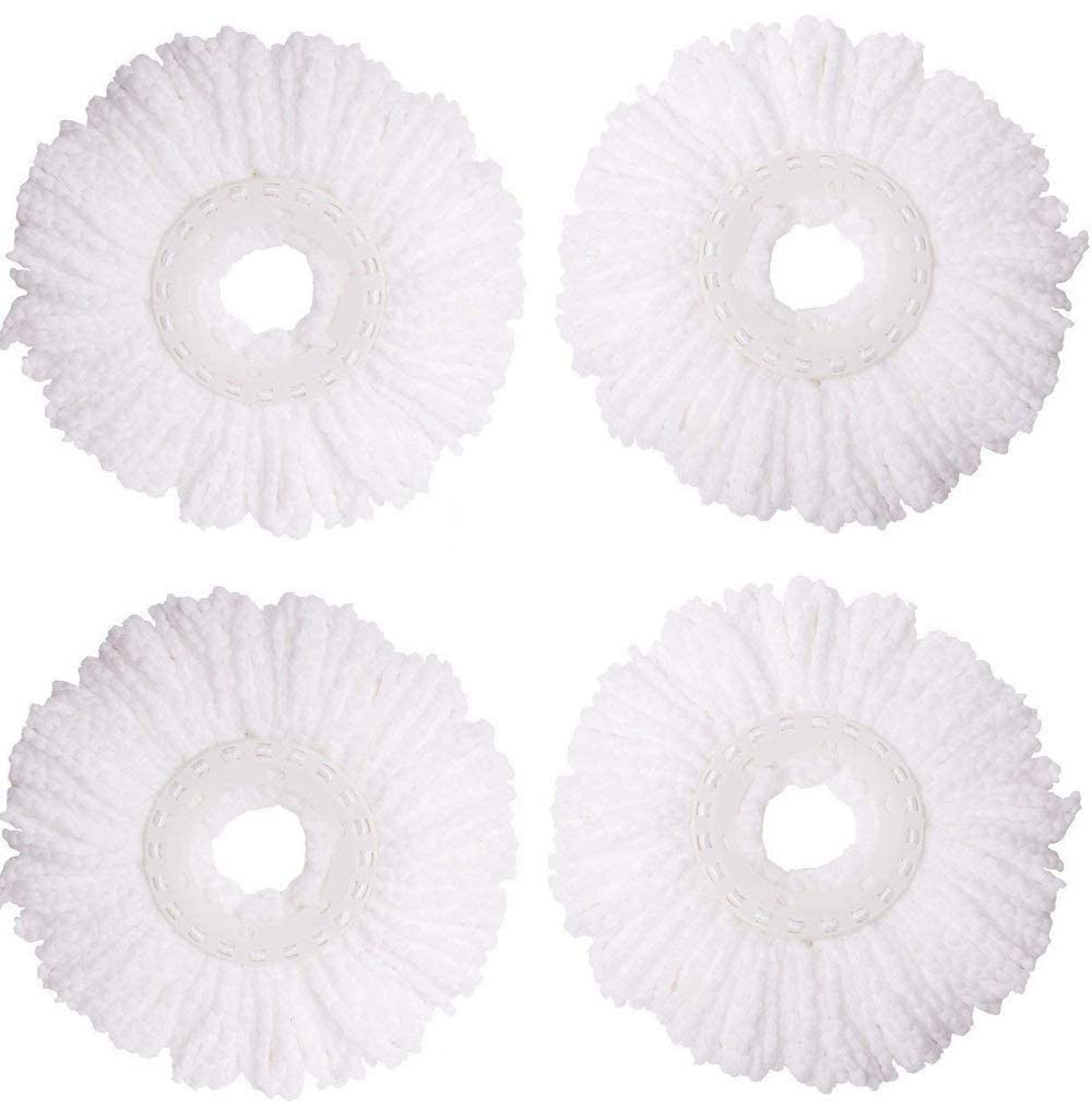 Magic Mop Fabric and Plastic White 360° Head Refill for Rotally Spin Mop Cleaners Mop (4) (B095YYB1SX) Amazon Price History, Amazon Price Tracker