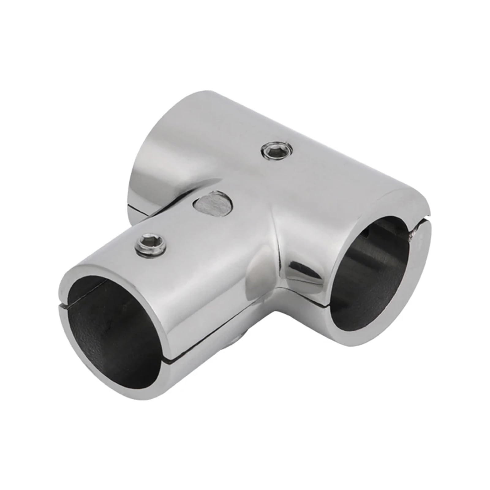2 PZ Tubo Connettore Corrimano Barca Raccordo in Acciaio Inox 316 22/25mm Tee Raccordi Hardware Marino per Imbarcazioni