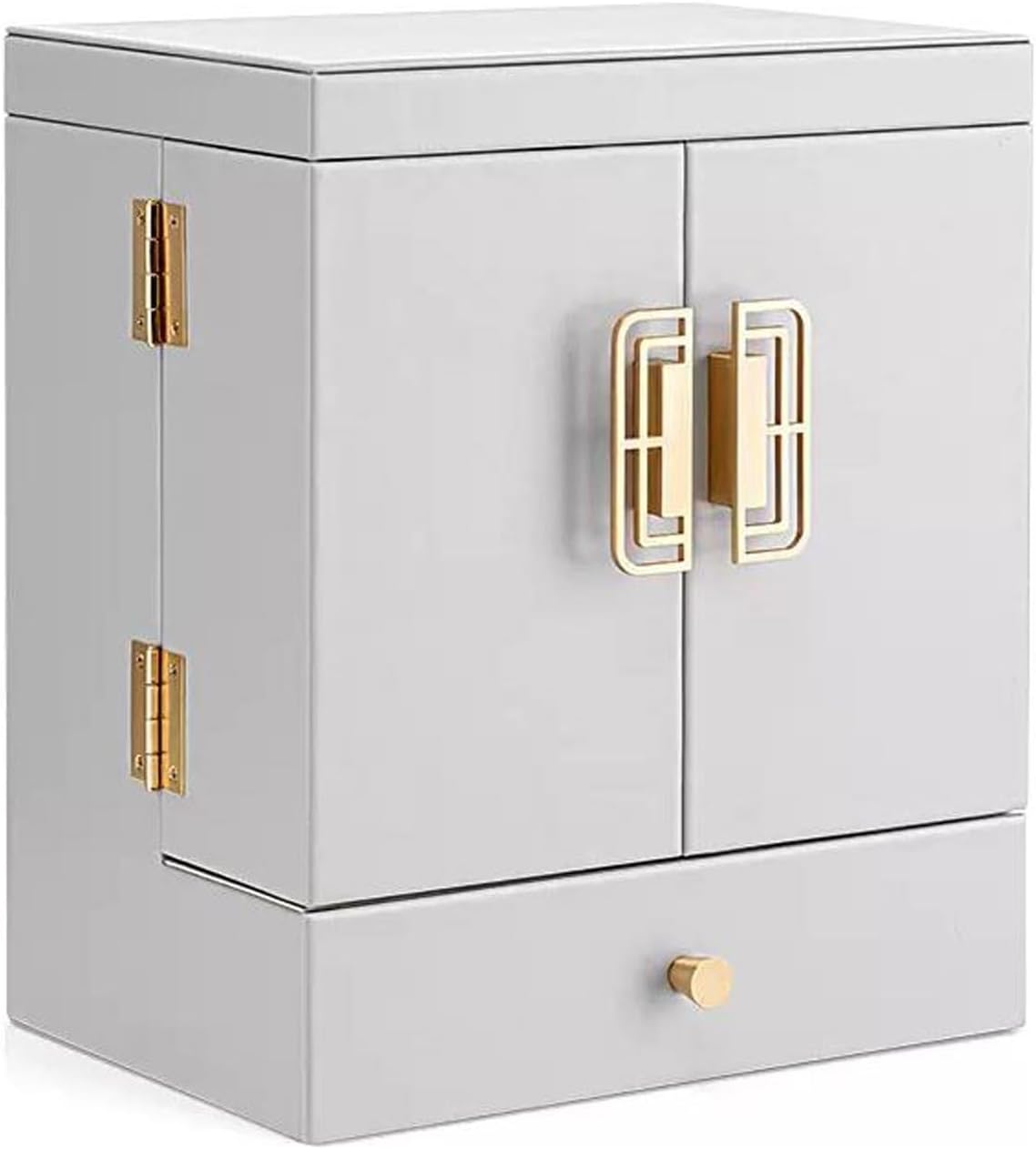 Makeup Storage Box Luxury Makeup Organiser Storage Box Cabinet with Mirror and Drawer, Cosmetic Organizer MDF, Skincare Organizer Beauty Caddy Storage Box for Dresser & Bathroom, Dust-Proof Waterproof Makeup Storage Box Luxury Makeup Organiser Storage Box Cabinet with Mirror and Drawer, Cosmetic Organizer MDF, Skincare Organizer Beauty Caddy Storage Box for Dresser & Bathroom, Dust-Proof Waterproof