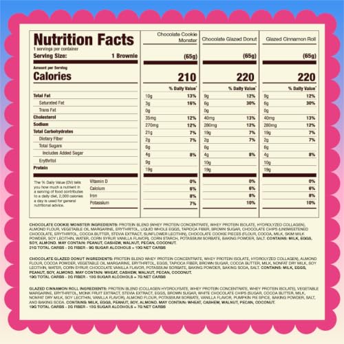 Image of Prime Bites High Protein Brownie Snack, Healthy Low Carb, Variety Pack 12ct | 19g of Protein, 5g of Collagen, Gluten-Free, Low-Sugar Treat, Delicious Protein Snack