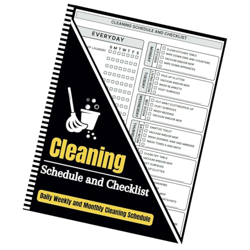 クリーニングリスト チェックリストスケジュール - 家事プランナー 週間マンスリークリーニングスケジュール チェックリストプランナー 家事用