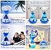 YUE Motion Liquid Motion Bubbler Floating Sea Creatures, Diamond Shaped Liquid Timer for Fidget Toy,Autism Toys, Children Activity, Calming Relaxing and Home Ornament (Purple Liquid with Duck Toys)