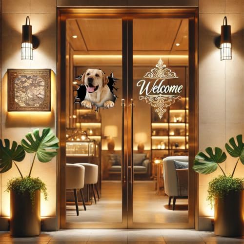 Image of Vinyl Dog Car Decals for Women - Stickers and Gift for Dog Lovers (Lab Stickers)
