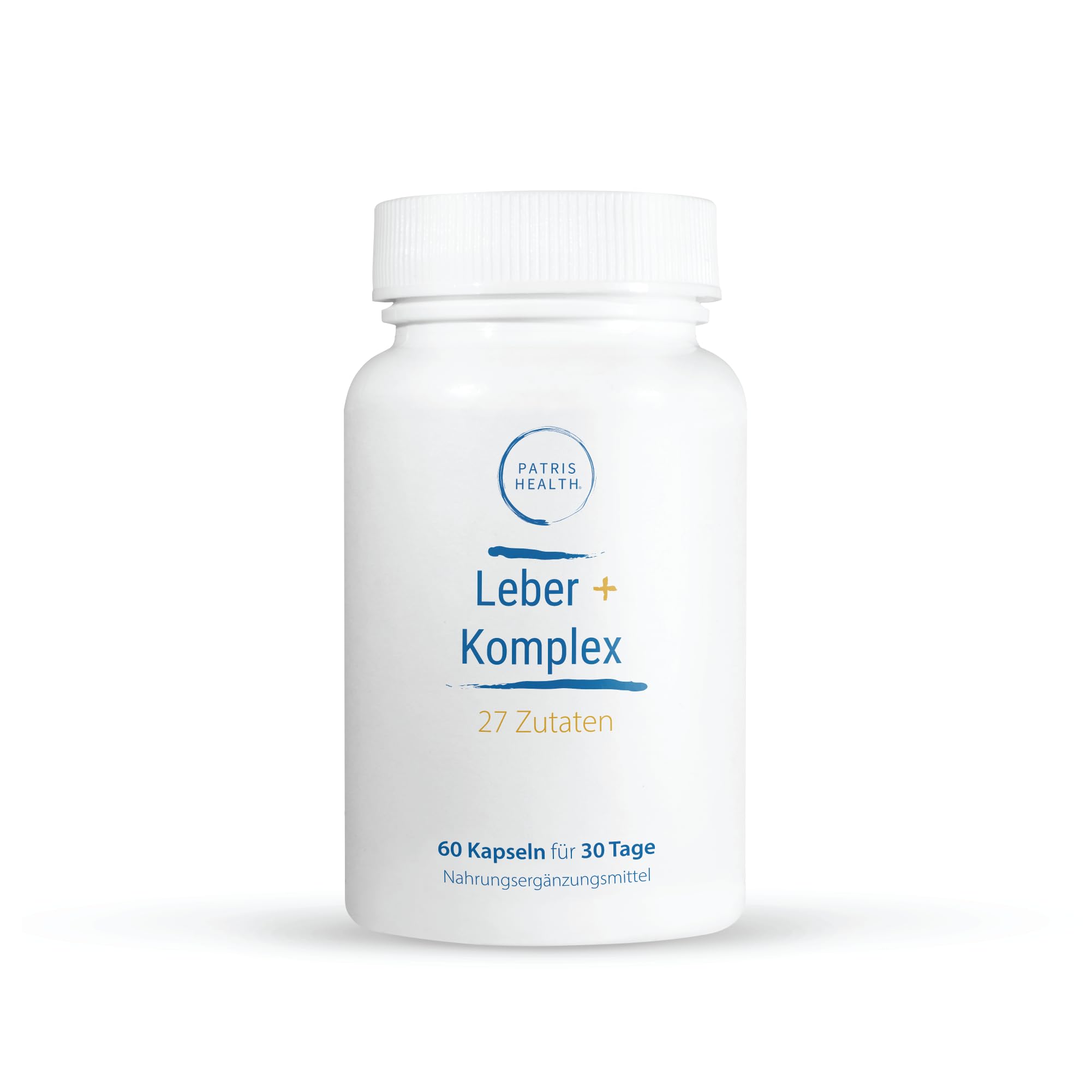 Leber+ Komplex, Nahrungsergänzungsmittel zur Leberentgiftung mit 27 Inhaltsstoffen, 60 vegane Kapseln für 30 Tage