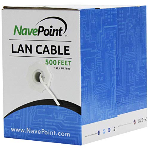 Cable Ethernet CAT5e UTP NavePoint 152.4 m Blanco miniatura 1