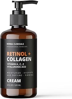 Retinol + Collagen, Hyaluronic Acid, Vitamin C Anti-Aging Face Cream, Day and Night Moisturizing Cream, Anti-Wrinkle Cream...