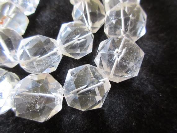 Quartz roche facetté rose cut de 17-20mm pour bijoux luxe
