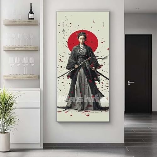 �������G ���� �T�����C �����h��G �L�b�g DIY ��l ���S�Ҍ��� �f�W�^�����G ��h�� �����L�b�g�ɂ��G�� Paint By Numbers �A�N�����y�C���g ���ʉ� �����Ńy�C���g �z�[�� �I�t�B�X���� �M�t�g 25x50 cm, �t���[���Ȃ�