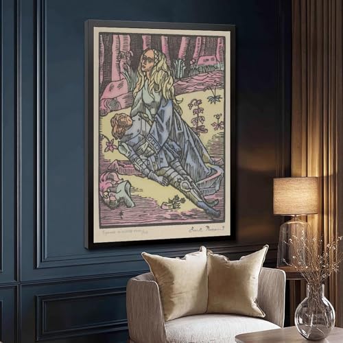 Impression sur toile Émile Bernard mort du cavalier cadre mural