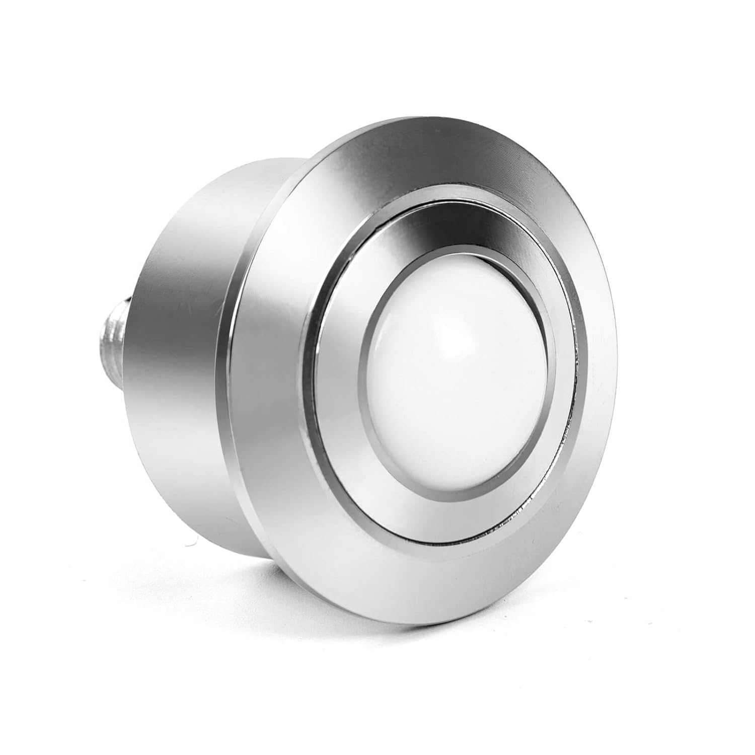 Roller Ball Transfer Bearing Casters - 1 Inch Diameter, M12 Ball Transfer Unit for Transmission,Stud Mounted, Thread Stem, Nylon & Carbon Steel, 550 Lbs Total Load Capacity,Set of 4