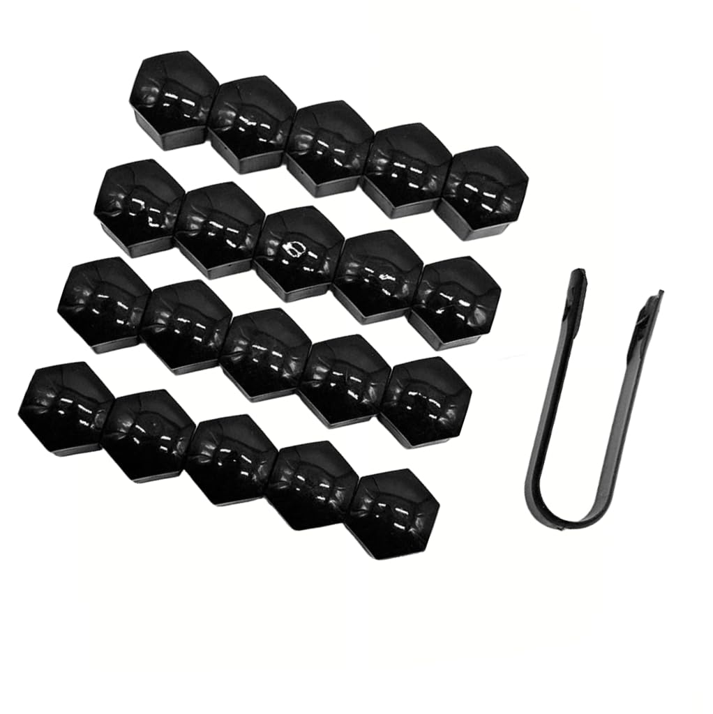 MXYUANHANG 20 Pcs Car Wheel Nut Covers for Hyundai Tucson NX4 2021-2025, Auto Lug Bolt Hub Caps Tire Screw Protectors Black Wear-Resistant Styling,21mm