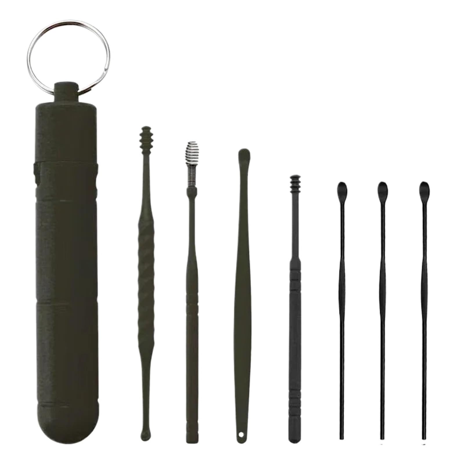 Earwax Removal Kit Ear Wax Pickers Stainless Steel Earpick Remover Piercing Kit Curette Spoon Care Clean Set Cleaner