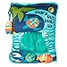 KIDS PREFERRED Peek n Cuddle 16â€ Suns Out Surfs Up Pillow with Three Plush Toys and Clip On Pal Inside