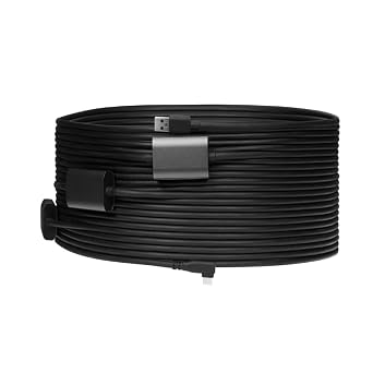 OBSBOT USB-A to USB-C 3.0 Cable 65ft/20m, Webcam Cable, Ultra HD 4K High-Speed Data Transfer, Compatibility Tiny 3/Tiny 3 Lite/Tail Air/Tiny 2/Meet 2/Tiny 2 LIte/Tiny SE/Meet SE